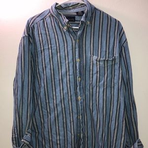 Basic Edition striped long sleeve button up